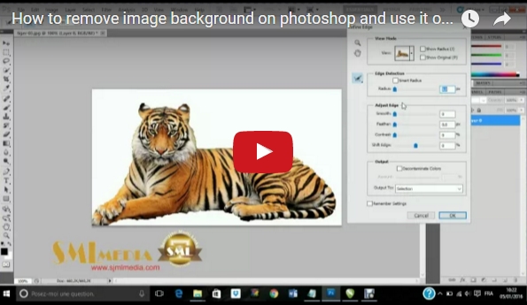 How to remove image background on photoshop and use it on coreldraw without  background | SML Media
